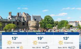 Météo Nantes: Prévisions du mercredi 27 octobre 2021
