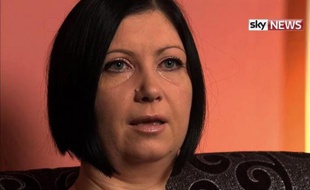 Capture d'écran de l'interview donnée par Dragana Haines à la chaîne Sky News le 7 décembre 2014