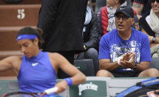 Caroline Garcia et papa pas loin derrière.