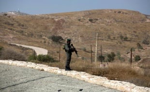 Un garde-frontière en Cisjordanie le 22 novembre 2015