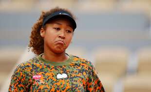 Naomi Osaka lors d'un entraînement à Roland-Garros, le 26 mai 2021.