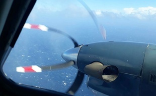 Image prise par un avion de la marine argentine pendant les recherches, le 21 novembre 2017.