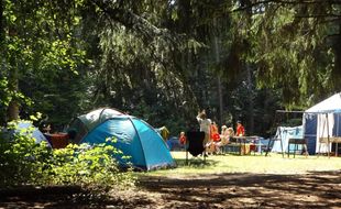 Illustration d'un camping.