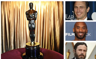 James Franco, Kobe Bryant et Casey Affleck (montage).