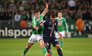 Franck Tabanou, ici au duel avec le Parisien Marco Verratti en janvier 2015, pourrait rendre de précieux services aux Verts.
