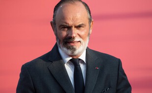 Illustration: L'ancien Premier ministre Edouard Philippe sur le tapis rouge du Festival de Deauville, le 3 septembre 2021.