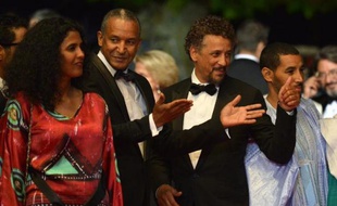 L'équipe de "Timbuktu" à Cannes le 15 mai 2014