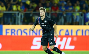Joachim Andersen, ici lors du match de Serie A Frosinone-Sampdoria en septembre 2018.