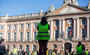 Lors d'une manifestation des « gilets jaunes »