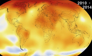 Le réchauffement climatique, dans un clip publié par la Nasa.