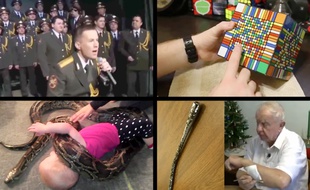 Captures d'écran des vidéos insolites du week-end