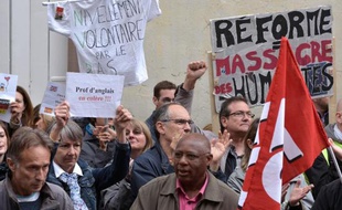 Manifestation contre la réforme du collège le 19 mai 2015 à Strasbourg