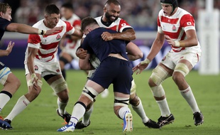 Le Japon affronte l'Ecosse lors du dernier match de poules du Mondial de rugby, le 13 octobre 2019.