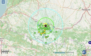 Un séisme d'une magnitude de 3,9 s'est produit le 10 septembre 2016 dans les Hautes-Pyrénées.