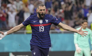 Karim Benzema a inscrit deux doublés lors de l'Euro, contre le Portugal puis la Suisse.