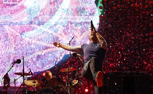 Chris Martin, leader du groupe Coldplay est attendu le 8 juin 2017 au Grand Stade de Lyon. Marta Perez/SIPA