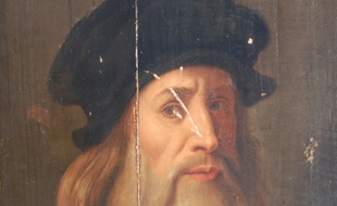 Auto-portrait de Léonard de Vinci.