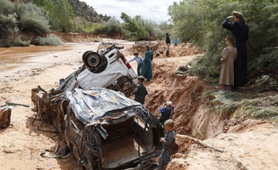 Des crues subites ont fait 15 morts dans l'Utah, le 14 septembre 2015.