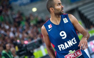 Tony Parker lors du match contre la Slovénie à l'Euro 2013.