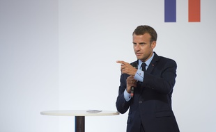 Emmanuel Macron à l'Elysée le 22 mai 2018.