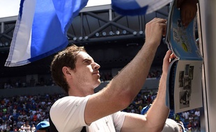 Andy Murray, le 19 janvier 2016 à Melbourne.