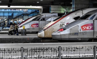 Des trains en gare Montparnasse à Paris (image d'illustration).