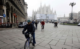 Milan lors d'une journée sans voiture.