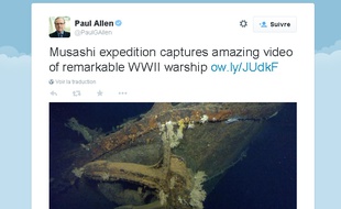 Capture d'écran compte Twitter de Paul Allen, le 4 mars 2015.