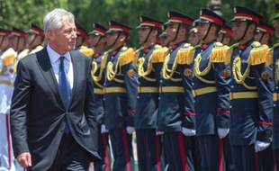 Le chef du Pentagone Chuck Hagel a indiqué mercredi qu'il était opposé à l'arrêt de l'aide militaire américaine à l'Egypte mais a promis que Washington continuerait à encourager "la réconciliation" dans le pays.
