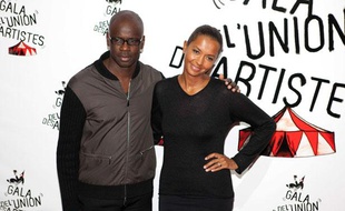 Lilian Thuram et Karine Lemarchand, au Gala de l'union des artistes en 2012