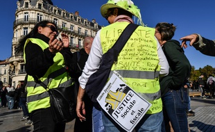 Des "gilets jaunes" à Montpellier, illustration