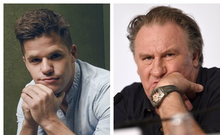Charlie Carver et Gérard Depardieu.