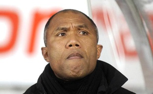 L'entraîneur parisien Antoine Kombouaré lors du match Nancy-PSG, le 13 février 2010