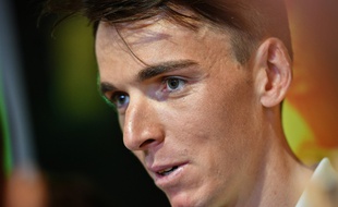 Romain Bardet a fait la tournée des médias à deux jours du départ du Tour de France, le 4 juillet 2019 à Bruxelles.
