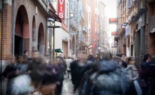 La rue Saint-Rome, au centre de Toulouse
