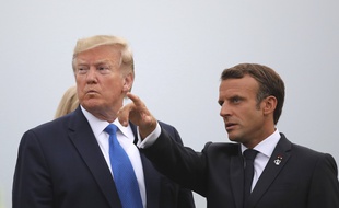 Donald Trump et Emmanuel Macron à Biarritz avant le sommet du G7, le 24 août 2019.