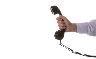 Illustration: Un combiné téléphonique.