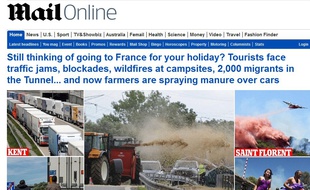 Capture d'écran du site Internet du «Daily Mail» le 28 juillet 2015.