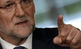 Le Premier ministre espagnol Mariano Rajoy, lors d'une conférence de presse à Madrid le 31 juillet 2015