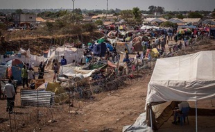 Un camp de réfugiés des Nations Unies à Juba (Soudan du Sud) le 7 janvier 2014