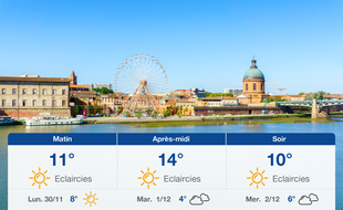 Météo Toulouse: Prévisions du dimanche 29 novembre 2020