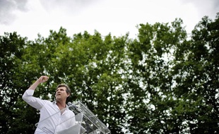 Arnaud Montebourg à la Fête de la Rose, le 18 août 2013.