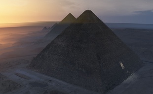 La pyramide de Khéops, prise de vue par la mission ScanPyramids