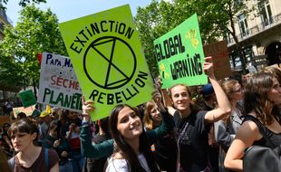 Des militants d'Extinction Rébellion lors d'une manifestation pour le climat (illustration).