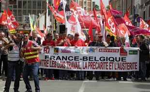 Manifestation contre la loi travail, à Lille, le 28 juin.