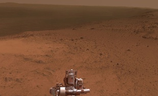 Panorama martien vu depuis Cape Tribulation par Opportunity, janvier 2015.