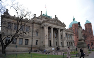 Le palais de justice de Strasbourg