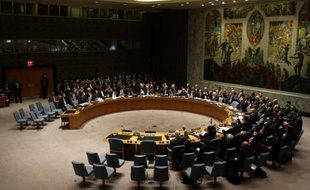 Le Conseil de sécurité des Nations Unies, à New York, a voté à l'unanimité une résolution sur la Syrie, le 27 septembre 2013.