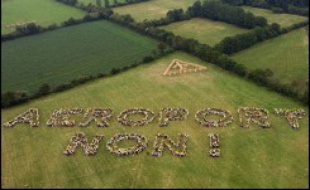 Une fresque des opposants à l'aéroport de Notre-Dame-des-Landes