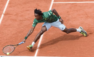 Gaël Monfils à Roland-Garros, le 25 mai 2015